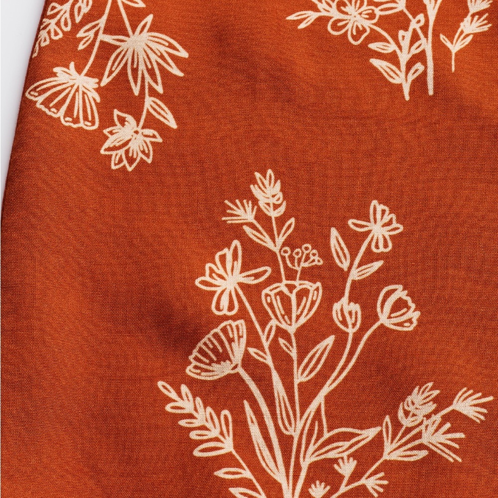 Floral One-Shoulder Dress in Orange - Picture 8 of 11